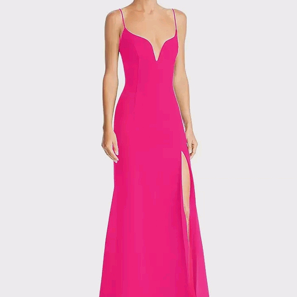NEW Jill by Jill Stuart Plunging Neckline Gown